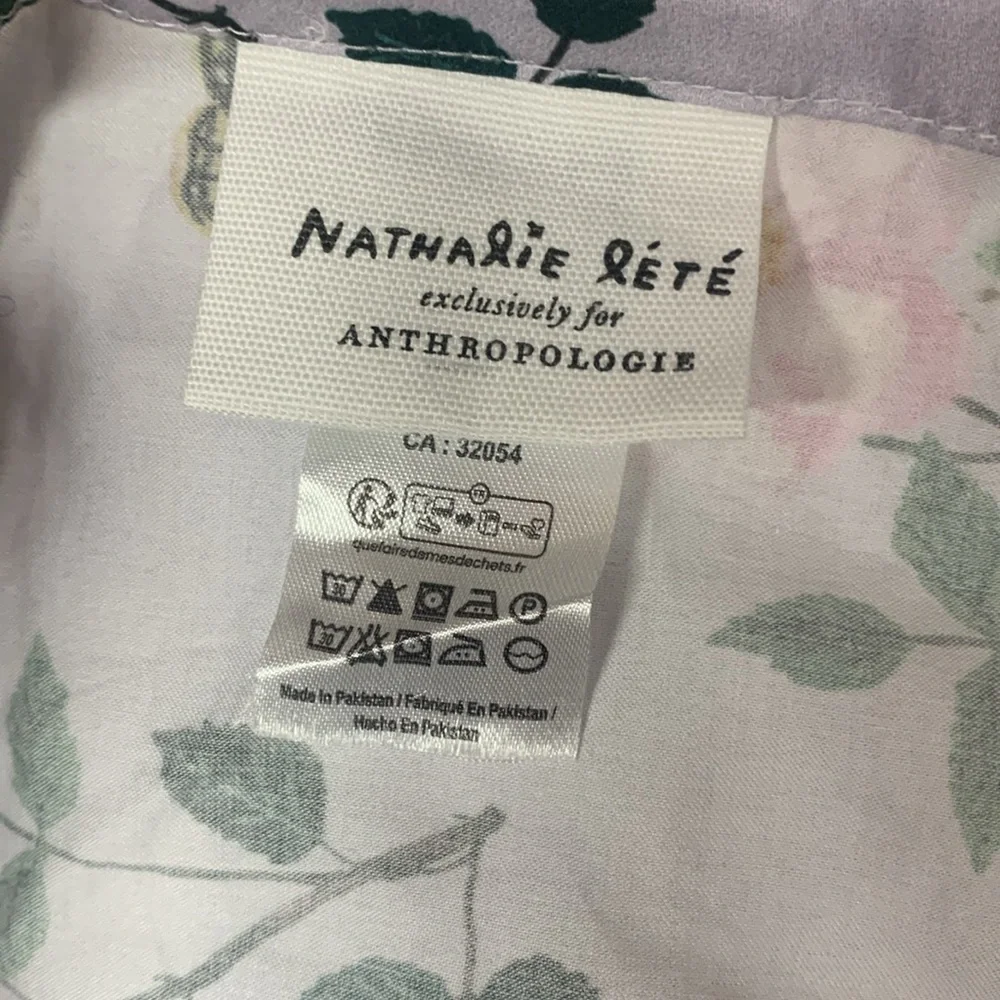 Anthropologie Nathalie Lete butterfly pillowcase x 1 king